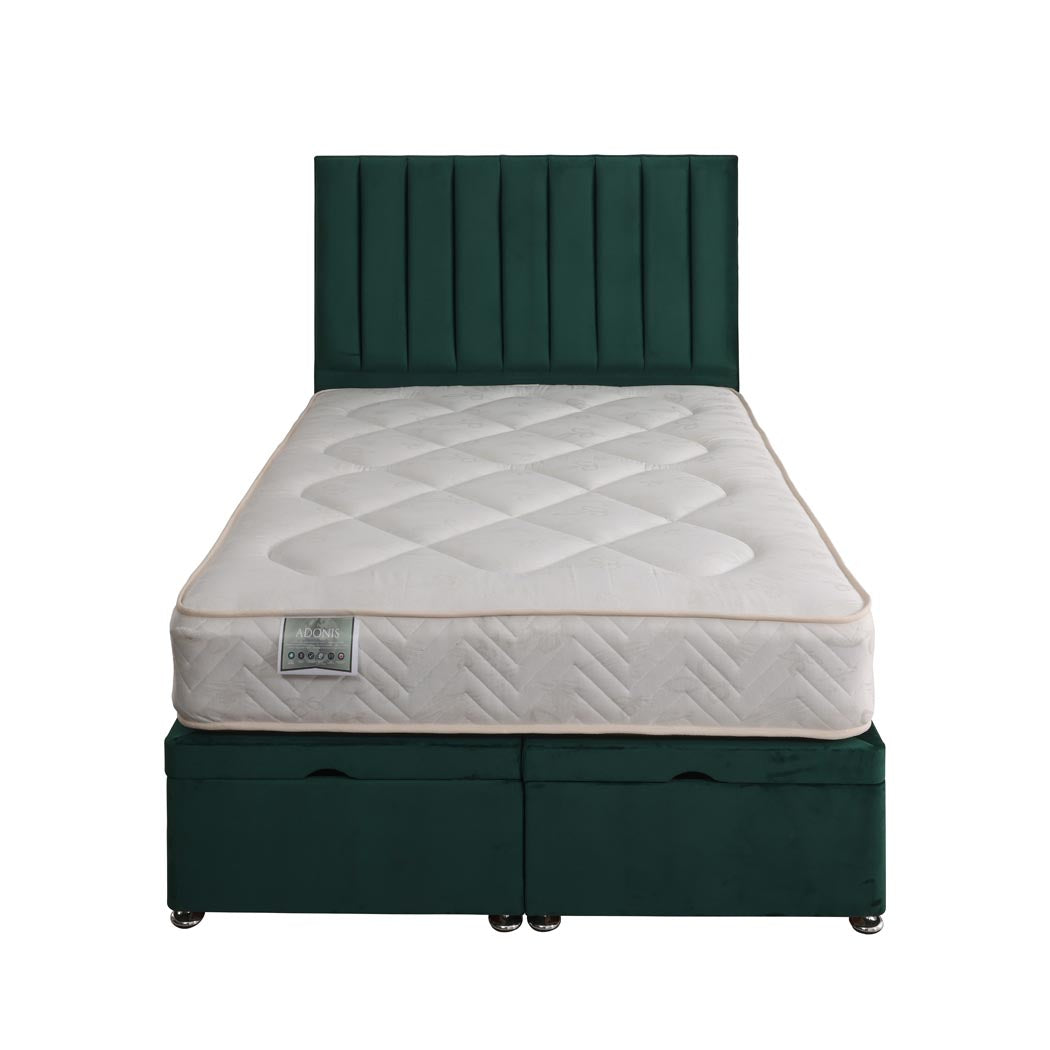 Adonis Coil Sprung Ottoman End Lift Bed Set – front view