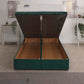 Adonis Coil Sprung Ottoman End Lift Bed Set – front view, storage open