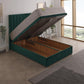 Aphrodite Coil Sprung Ottoman End Lift Bed Set – angled view, storage open