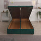Aphrodite Coil Sprung Ottoman End Lift Bed Set – rear view, storage open