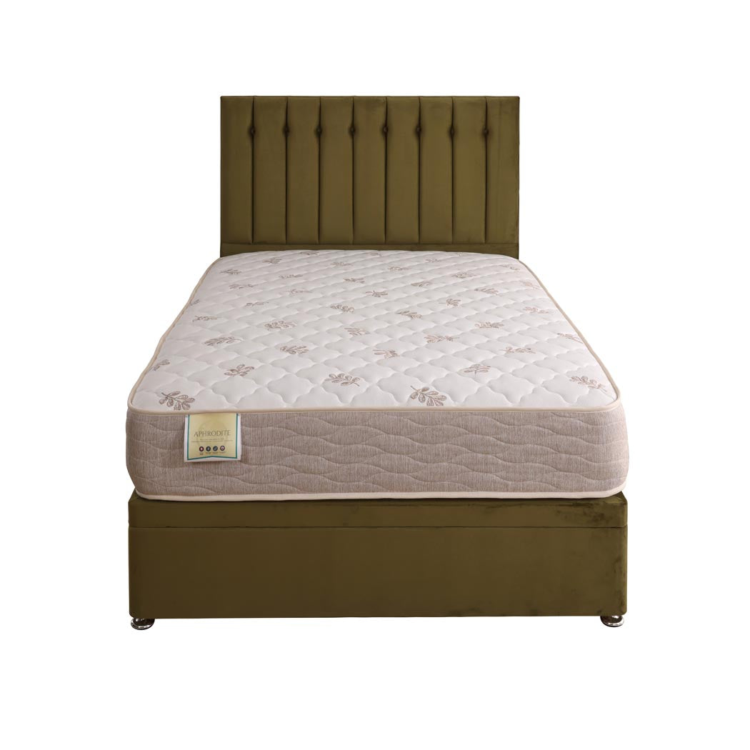Aphrodite Coil Sprung Ottoman Side Lift Bed Set – front view