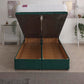 Buckingham Coil Sprung Ottoman End Lift Bed Set – front view, storage open