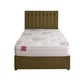 Buckingham Coil Sprung Ottoman Side Lift Bed Set – front view, storage closed