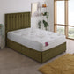 Buckingham Coil Sprung Ottoman Side Lift Bed Set – angled view, storage closed