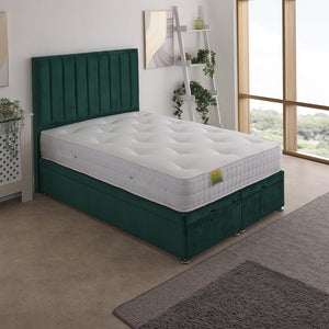 Calypso 1500 Pocket Sprung Ottoman End Lift Bed Set – styled in a bedroom