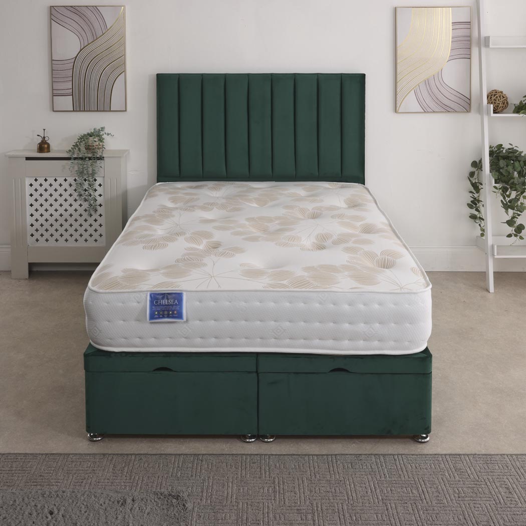 Chelsea 1500 Pocket Sprung Ottoman End Lift Bed Set – front view