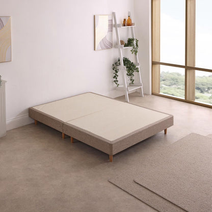 Platform Top Divan Bed Base on Skittle Wooden Legs
