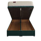 Dual Memory 1500 Pocket Sprung Ottoman End Lift Bed Set – front view, storage open