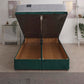 Entice Memory Coil Sprung Ottoman End Lift Bed Set – front view, storage open
