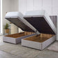 Essential Guest Hotel Zip and Link 2000 Pocket Sprung Ottoman Divan Bed Set – angled view, storage open