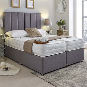 Essentials Guest Hotel Zip and Link 1000 Pocket Sprung Divan Bed Set