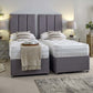 Essentials Guest Hotel Zip and Link 1500 Pocket Sprung Divan Bed Set – styled in a bedroom