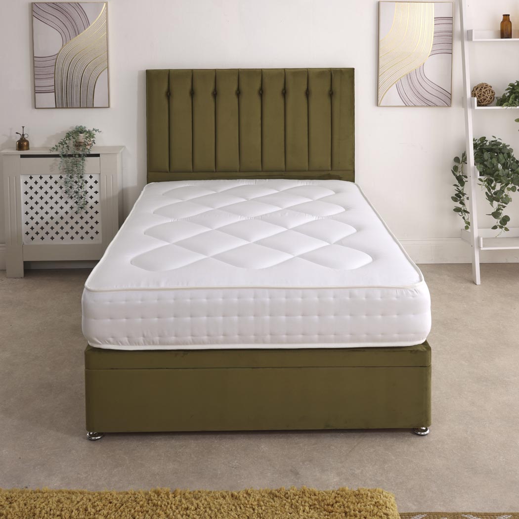 Essential Guest 2000 Pocket Sprung Ottoman Side Lift Bed Set – angled view