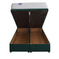 Gel Tec 1500 Pocket Sprung Ottoman End Lift Bed Set – front view, storage open