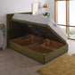 Gel Tec 1500 Pocket Sprung Ottoman Side Lift Bed Set – angled view, storage open
