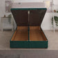 Hades Coil Sprung Ottoman End Lift Bed Set – rear view, storage open