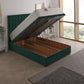 Hera Orthopaedic Coil Sprung Ottoman End Lift Bed Set – angled view, storage open