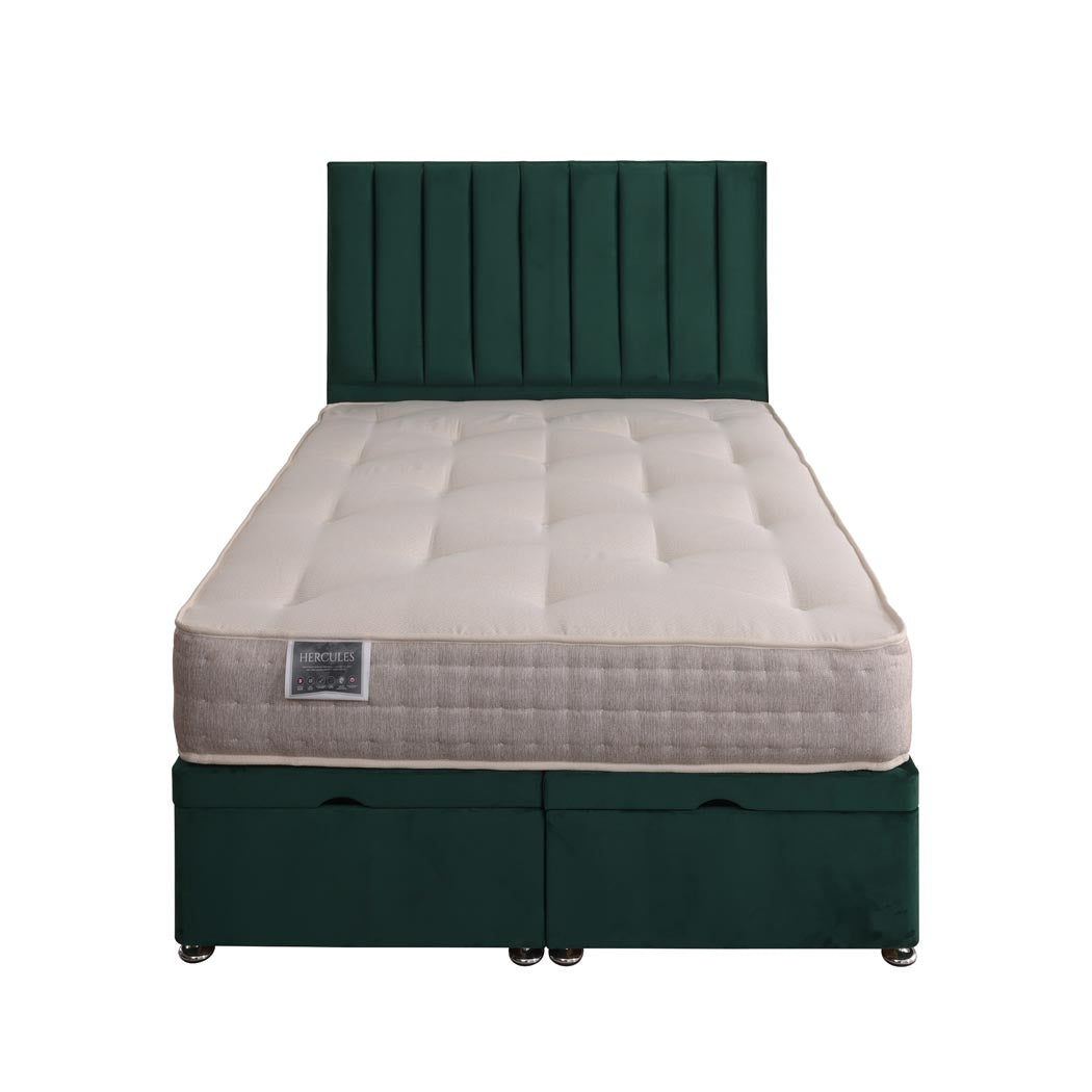 Hercules 1500 Pocket Sprung Ottoman End Lift Bed Set – front view