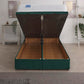 Hermes Coil Sprung Ottoman End Lift Bed Set – front view, storage open