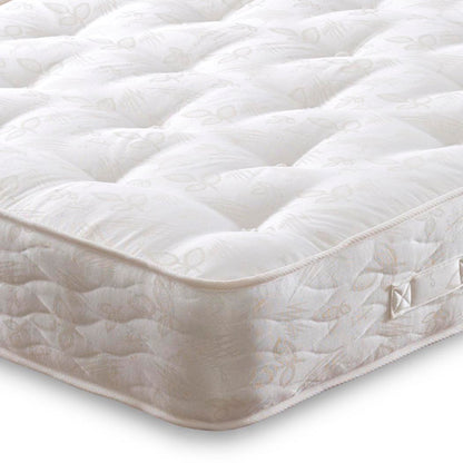 Supreme Guest Hotel Zip and Link 1500 Pocket Sprung Divan Bed Set – close-up of mattress corner