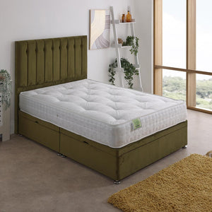 Jubilee 1000 Pocket Sprung Ottoman Side Lift Bed Set – styled in a bedroom