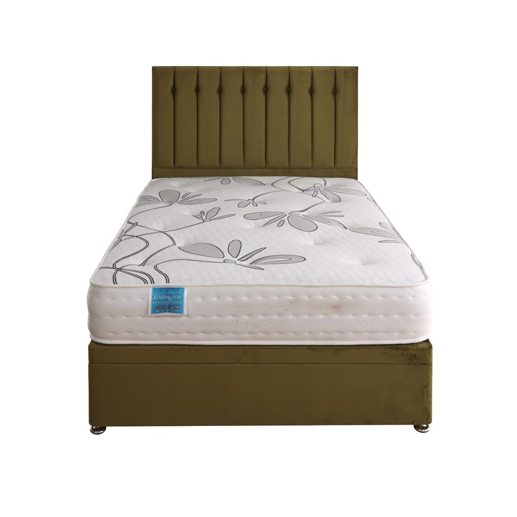 Kensington 1500 Pocket Sprung And Latex Ottoman Side Lift Bed Set – front view