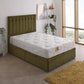 Lakonia Coil Sprung Ottoman Side Lift Bed Set – front view, styled in a bedroom