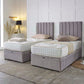 Luxury Hotel Zip and Link 1000 Pocket Sprung Intelligent Fibre Ottoman Divan Bed Set – styled in a bedroom