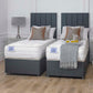 Luxury Hotel Zip and Link 5000 Pocket Sprung Intelligent Wool Divan Bed Set – angled view, styled in a bedroom