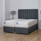 Luxury Hotel Zip and Link 5000 Pocket Sprung Intelligent Wool Divan Bed Set – zip-linked, styled in a bedroom