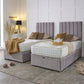 Luxury Hotel Zip and Link 5000 Pocket Sprung Intelligent Wool Ottoman Divan Bed Set – styled in a bedroom