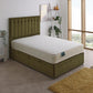 Midas Coil Sprung Ottoman Side Lift Bed Set – angled view, styled in a bedroom