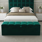 Milan Fabric Upholstered Blanket Box – styled in a bedroom