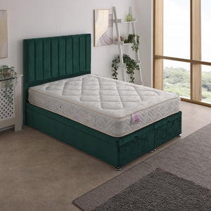 Morpheus Coil Sprung Ottoman End Lift Bed Set – styled in a bedroom