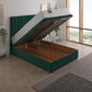 Nemesis Coil Sprung Ottoman End Lift Bed Set – angled view, storage open