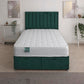 Nemesis Coil Sprung Ottoman End Lift Bed Set – front view, storage closed