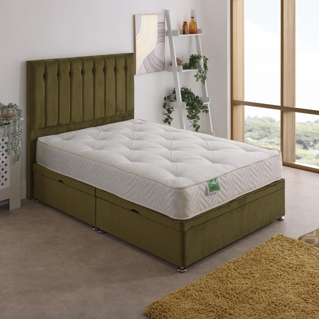 Nike Coil Sprung Ottoman Side Lift Bed Set – styled in a bedroom