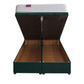 Orion Coil Sprung Ottoman End Lift Bed Set – front view, storage open