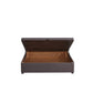 Ottoman Storage Half End Lift Divan Bed Base – front view, storage open