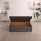 Ottoman Storage Half End Lift Divan Bed Base – front view, storage open