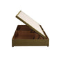Ottoman Storage Side Lift Divan Bed Base – angled view, storage open