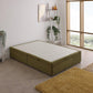 Ottoman Storage Side Lift Divan Bed Base – angled view, storage closed
