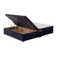 Premium Half End Lift Ottoman Storage Divan Bed Base – angled view, storage open