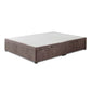 Premium Side Lift Ottoman Storage Divan Bed Base – angled view, storage closed