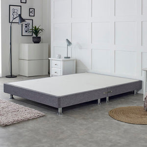 Platform Top Divan Bed Base on Chrome Metal Legs