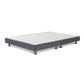 Premium Divan Bed Base on Chrome Metal Legs – angled view