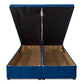 Premium End Lift Storage Ottoman Divan Bed Base – front view, storage open