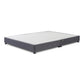 Premium Low Divan Bed Base On Chrome Glides – angled view