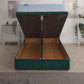 Stress Free Coil Sprung Ottoman End Lift Bed Set – front view, storage open