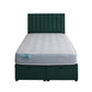 Stress Free Coil Sprung Ottoman End Lift Bed Set – front view, storage closed